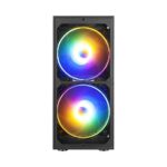 Ant Esports ICE-310MT Mid-Tower ATX Computer Case I Gaming Cabinet – Black Support ATX/Micro-ATX/ITX Motherboard with 2 x 180 mm Rainbow Front Fans and 1 x 120 mm Rear Fan Pre-Installed - Image 6