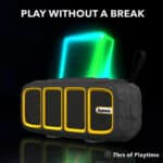 Dyanora Thunder DY-BT6-01 6W Bluetooth Speaker Ultra Clear Audio & Passive bass Radiator, Bluetooth V5.0, Upto 7 hrs of Play time (Black – Yellow) - Image 4