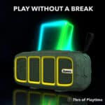 Dyanora Thunder DY-BT6-01 6W Bluetooth Speaker Ultra Clear Audio & Passive bass Radiator, Bluetooth V5.0, Upto 7 hrs of Play time (Green – Yellow) - Image 4