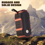 Dyanora Thunder DY-BT10-01 10W (2 * 5W) Bluetooth Speaker Ultra Clear Audio & Passive bass Radiator, Bluetooth V5.0, Upto 7 hrs of Play time (Black – Red) - Image 5