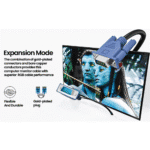 Male to Male VGA Cable 1.5M, Supports PC, Monitor, LCD, LED, Plasma, Projector, TFT - Image 5