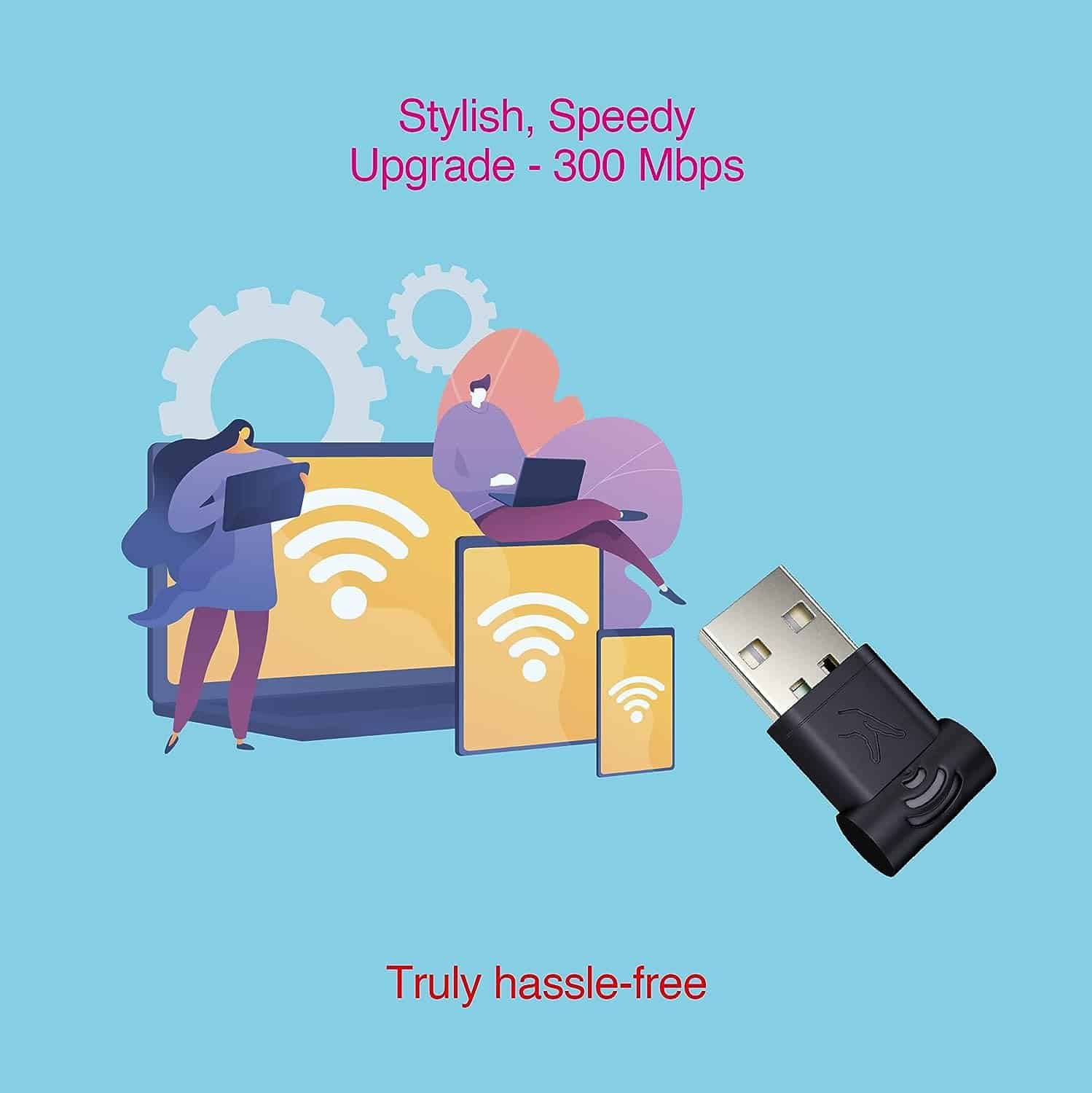 4-6.jpg FINGERS FWF300 Wi-Fi USB Adapter, Nano-Sized, High Speed, 300 Mbps - Image 4