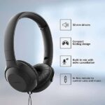 Philips TAUH201 Wired On Ear Headphones with Mic - Image 2