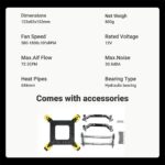 Ant Esports ICE-C612 V2 ARGB CPU Cooler, Intel & AMD Socket Support - Image 10