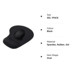 Mouse Pad with Wrist Rest – Lycra Cloth Nonslip - Image 7