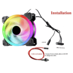 Superflow 120 Auto RGB Fans – 120mm Dual Light Loop LED, 14 Lighting Modes, Quiet Cooling - Image 7