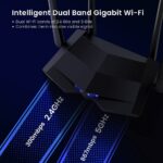 Tenda AC10 AC1200 Dual-Band Gigabit WiFi Router – MU-MIMO, VPN Support, 4 Ports, Black - Image 6