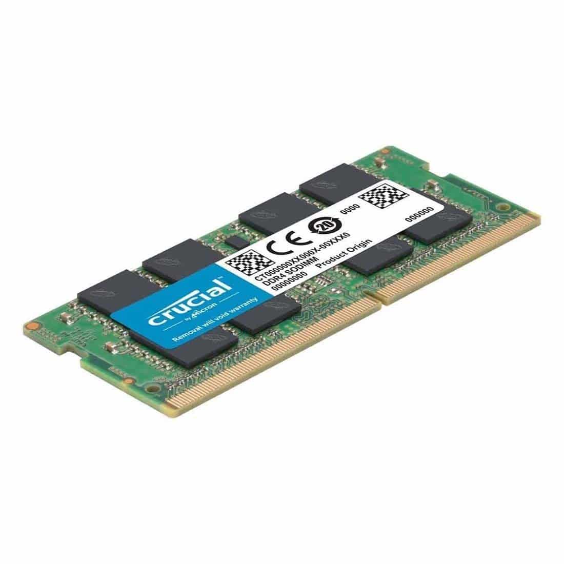 619PT79m56L._SL1100_.jpg Crucial Basics 8GB DDR4 2666MHz SODIMM RAM, CL19, Green - Image 1