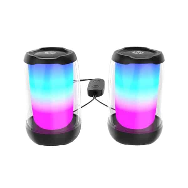 HP DHS-5100 Multimedia Speaker, High Power, RGB Light, USB Powered, Dual Speaker Design