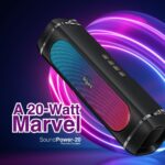 FINGERS SoundPower-20 Bluetooth Portable Speaker (Black) - Image 6