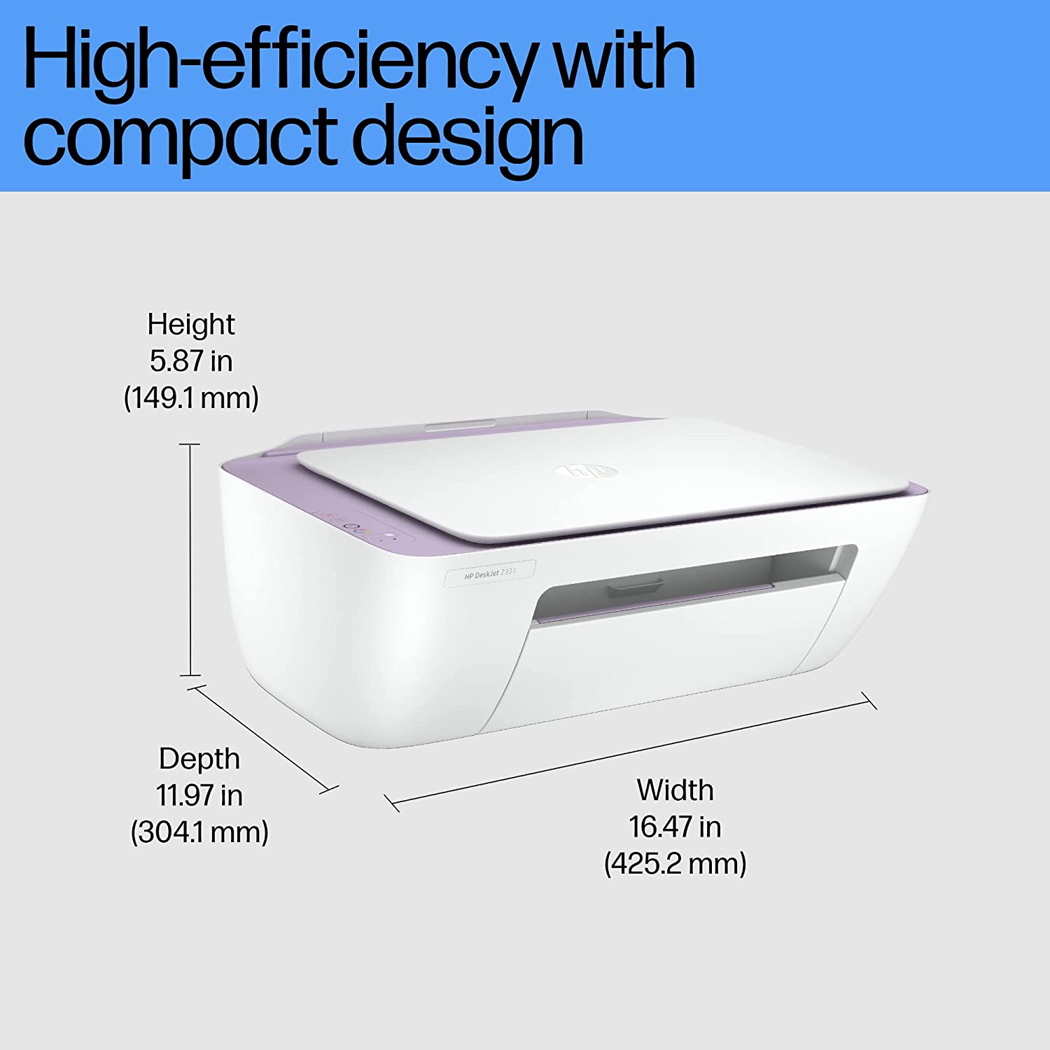 61SiBN10pqL._SL1500_.jpg HP Deskjet 2331 Colour Printer, Scanner and Copier for Home/Small Office, Compact Size, Reliable, Easy Set-Up Through HP Smart App On Your Pc Connected Through USB, Ideal for Home. - Image 3