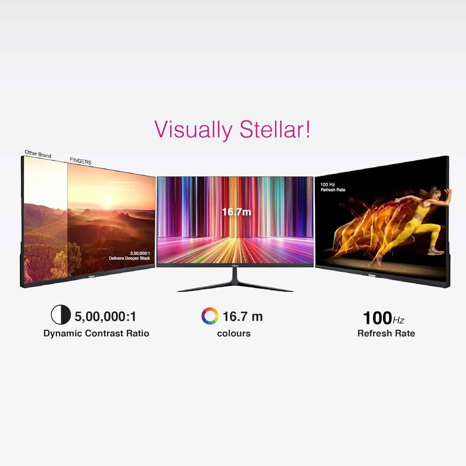 61VXN8tsmL._SL1500_.jpg FINGERS Satin-2150 21.45″ FHD 100Hz Frameless LED Monitor (Black) - Image 5