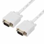 VGA Cable 1.5M Male to Male 15 Pin – Supports 1080P, For PC/Monitor/Projector (White) - Image 2
