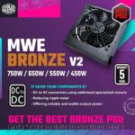 Cooler Master MWE 650 Bronze V2 Power Supply – Non-Modular, 80 Plus Bronze Certified - Image 5
