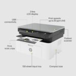 HP Laser MFP 1188a – Print Copy Scan, 21 ppm, USB 2.0, 150-sheet Tray, 100-sheet Output, B&W - Image 2