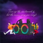 FINGERS 2Mic-Karaoke Portable Speaker with 2 Wireless Mics (RGB Lights, 6-Hour Playback, 24 W Intense Bass, Bluetooth® | USB | MicroSD | FM Radio) – Rich Black - Image 8