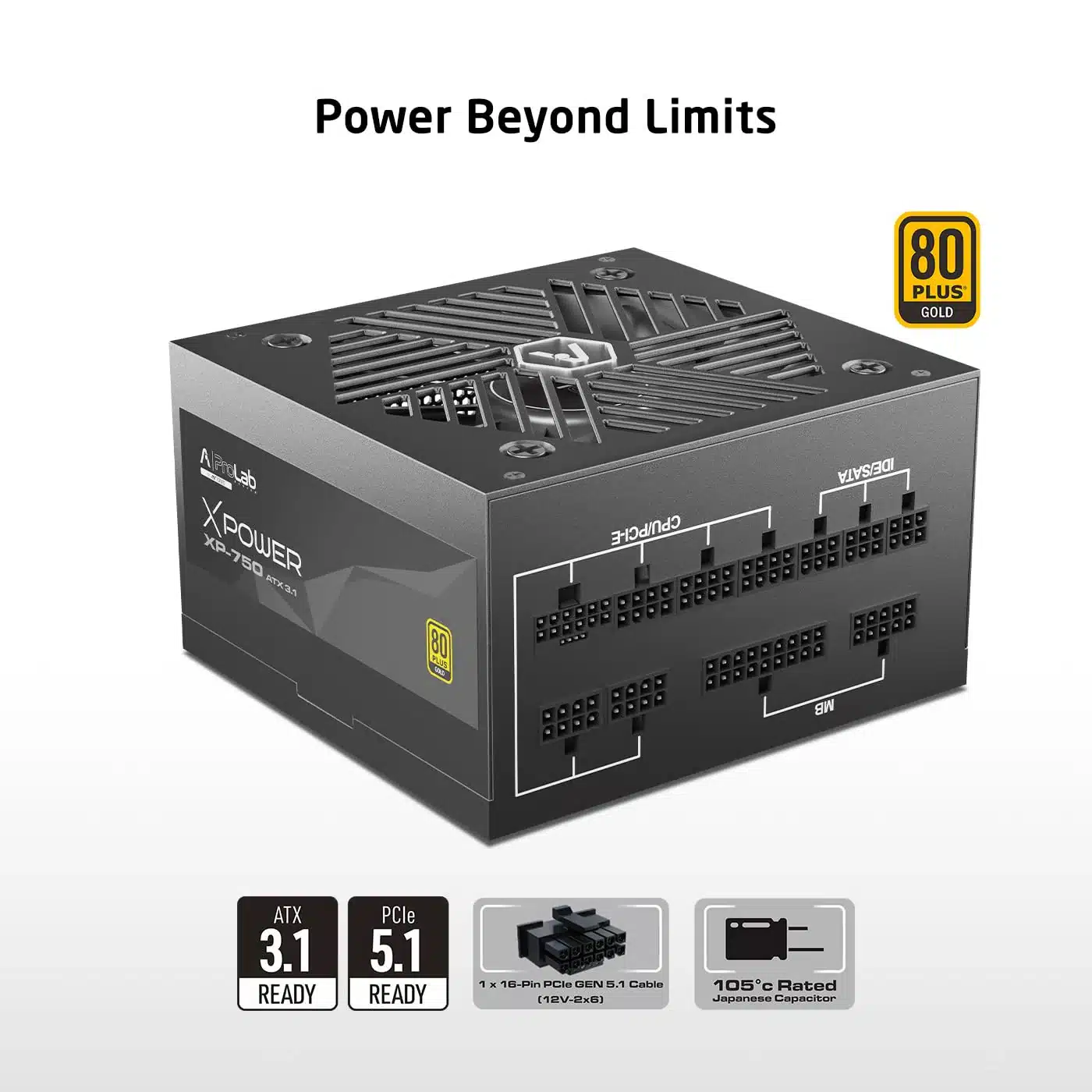 61zFjZx9URL._SL1400.webp ProLab Design XPower XP-750 Power Supply Unit - Image 3