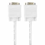 VGA Cable 1.5M Male to Male 15 Pin – Supports 1080P, For PC/Monitor/Projector (White) - Image 4