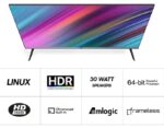 Dyanora Sigma 80 cm (32 inch) HD Ready LED Smart Linux TV with 30 Watt Box Speakers & Bezel-Less Design (DY-LD32H4S) - Image 7