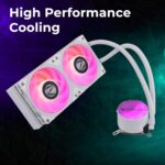 Zebronics AIO240AW 240mm AIO Liquid Cooler – ARGB Sync, LGA1700/AM5 Support, White - Image 8