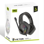 TAG Gamerz Victor RGB Gaming Headphone with 50mm Driver and Adjustable Mic - Image 7