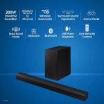 Samsung HW-B450/XL 2.1 Channel Dolby Digital Soundbar, Bluetooth (Powerful Bass, Black) - Image 3