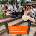 FINGERS 2Mic-Karaoke Portable Speaker with 2 Wireless Mics (RGB Lights, 6-Hour Playback, 24 W Intense Bass, Bluetooth® | USB | MicroSD | FM Radio) – Rich Black - Image 2