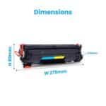 88A Laser Toner Printer Cartridge for HP Laser Jet P1007/P1008/P1106/P1108, Pro M1136/M1213nf/M1216, Pro M202dw / MFP M128/ M226, Black - Image 4