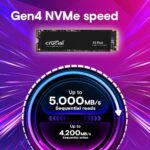 Crucial P3 Plus 500GB PCIe 4.0 NVMe M.2 SSD | 3D NAND | Up to 4700MB/s Read Speed - Image 5