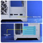 Zebronics Mercury White Gaming Cabinet – mATX/ITX Support, ARGB Fan, Tempered Glass - Image 4