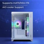 Zebronics Mercury White Gaming Cabinet – mATX/ITX Support, ARGB Fan, Tempered Glass - Image 5