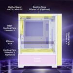 Zebronics Leon Pro White Gaming Cabinet – mATX/ITX, RGB Fans, Tempered Glass - Image 4