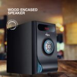 FINGERS Joshhh Wooden encased Multimedia 2.1 Speaker [Deep Bass 20 Watts | Remote Control | LED Light Effects | Bluetooth, FM Radio, USB, MicroSD, AUX (RCA)] - Image 4