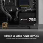 Corsair CV650 650W 80 Plus Bronze Non-Modular Power Supply – Black - Image 3