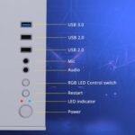 Zebronics Mercury White Gaming Cabinet – mATX/ITX Support, ARGB Fan, Tempered Glass - Image 6