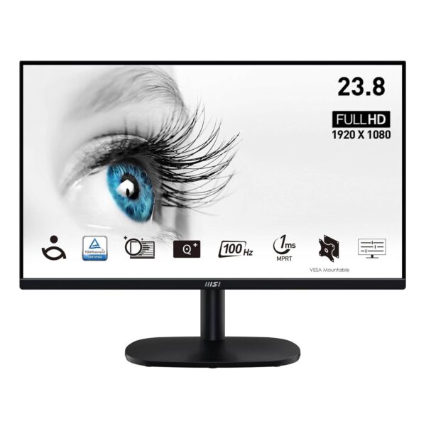 MSI PRO MP245V 23.8″ Full HD Monitor – 100Hz VA Panel, Eye-Friendly, VESA Mountable