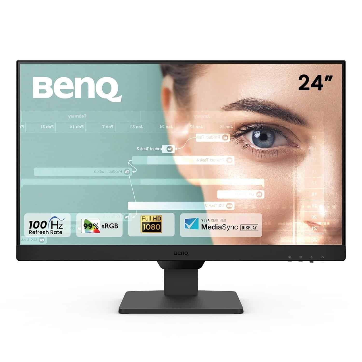 71wfZRJg1vL._SL1500_.jpg BenQ GW2490 24″ FHD IPS Monitor – 100Hz, 99% sRGB, Eye-Care, Dual HDMI, VESA Mount - Image 1