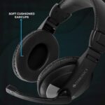 Zebronics Zeb-200HM Wired On-Ear Headphones with Mic (Black) - Image 4
