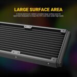 Ant Esports ICE-360 360mm RGB AIO CPU Liquid Cooler – Intel & AMD Support - Image 8