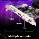 Zebronics GT610 2GD3 Graphics Card, PCIe 2.0, HDMI DVI VGA, Heatsink with Fan - Image 3