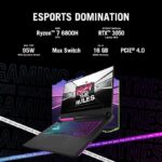 ASUS Rog Strix G15, AMD Ryzen 7 6800H, (Include – Rog Impact Mouse & Mat), 15.6″(39.62 Cm) Fhd 144Hz, 4Gb RTX 3050 Gpu, Gaming Laptop (16Gb/1Tb Ssd/Win11/Office 21/2.1 Kg),G513Rc-Hn085Ws - Image 3