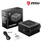 MSI MAG A550BN 550W Gaming Power Supply, 80 Plus Bronze Certified, 12V Single-Rail, DC-to-DC Circuit, 120mm Fan, 5-Year Warranty - Image 6