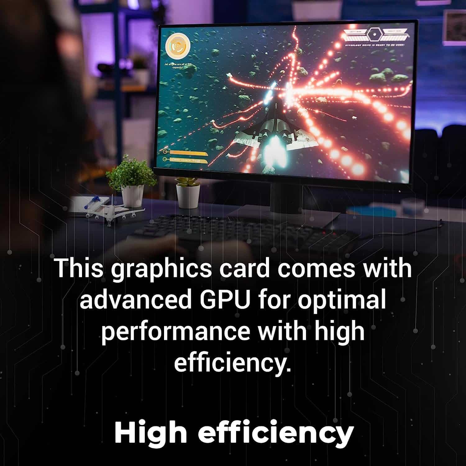 81W3lQLP44L._SL1500_.jpg Zebronics GT610 2GD3 Graphics Card, PCIe 2.0, HDMI DVI VGA, Heatsink with Fan - Image 7