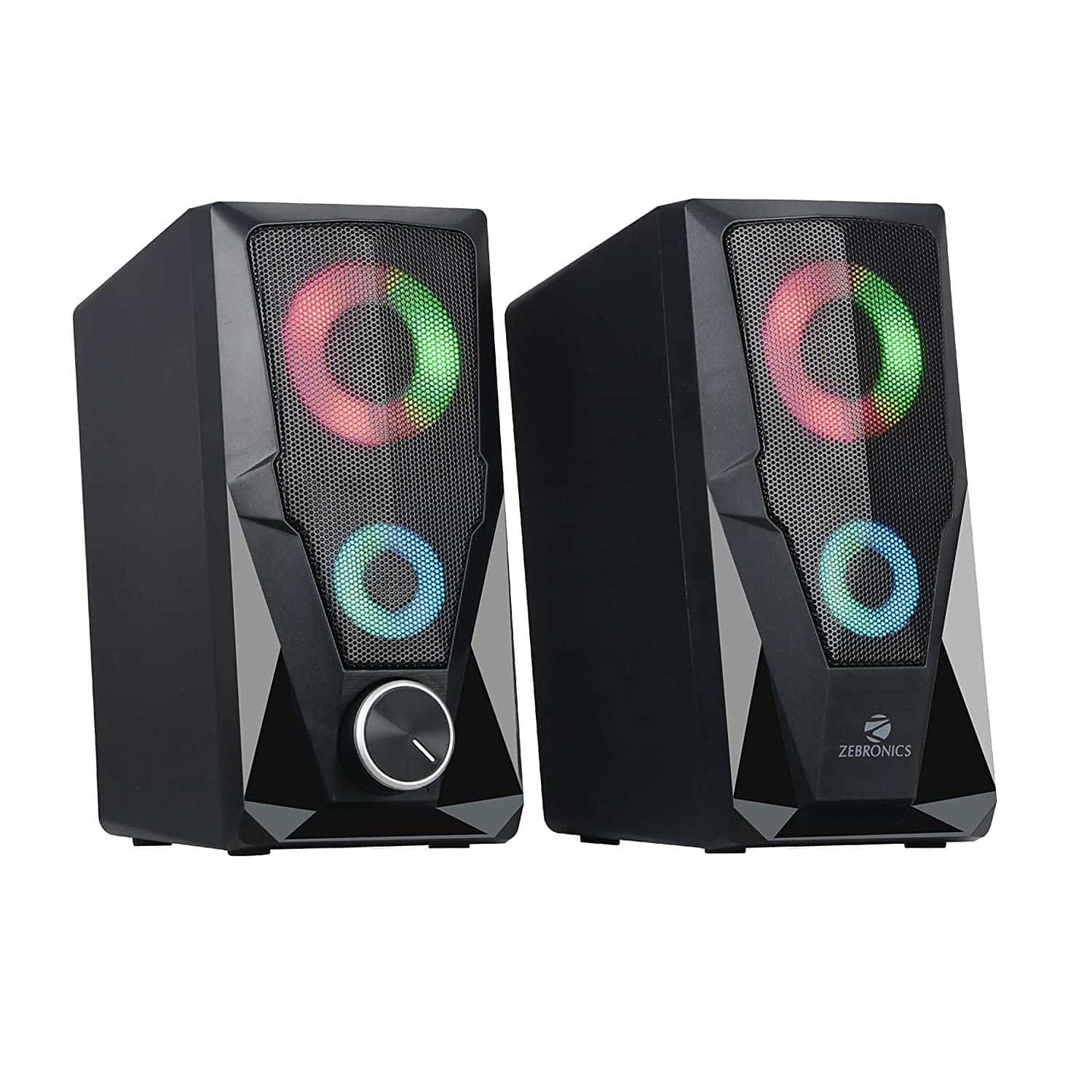 81grtcmxsyL._SL1500_.jpg Zebronics Zeb-Warrior 2.0 Multimedia Speaker – USB Powered, Aux Connectivity, Volume Control - Image 1