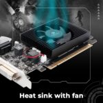 Zebronics GT610 2GD3 Graphics Card, PCIe 2.0, HDMI DVI VGA, Heatsink with Fan - Image 5