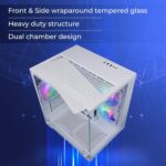 Zebronics Mercury White Gaming Cabinet – mATX/ITX Support, ARGB Fan, Tempered Glass - Image 7