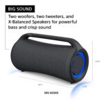 Sony SRS-XG500 Portable Wireless Bluetooth Party Speaker (Karaoke/Guitar Input, IPX66 Splash & Dust Protection,30hrs Battery, Ring Ligtining,USB Play,Quick Charge, Mega Bass)| - Image 8