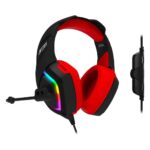 Ant Esports H530 Multi-Platform Pro RGB LED Wired Gaming Headset for PC/ PS4 / Xbox One/Nintendo Switch/Android/iOS – Black – Red - Image 4