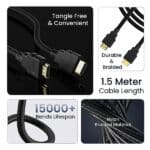 Ambrane 1.5 Meter HDMI Cable - Image 7