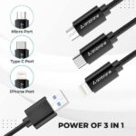Ambrane 3 in 1 Fast Charging 2.1A  Cable Trio-11 - Image 2